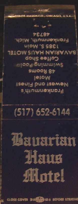 Bavarian Haus Motel - Matchbook (newer photo)